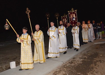 The procession during the Resurrection services.